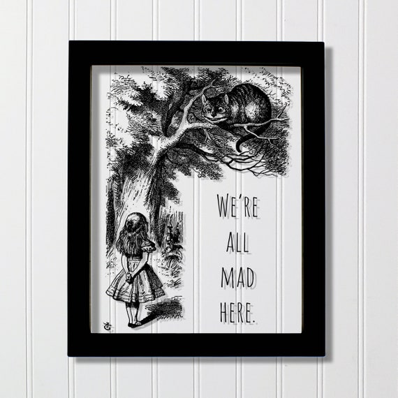 Alice's Adventures in Wonderland Cheshire Cat Art Print
