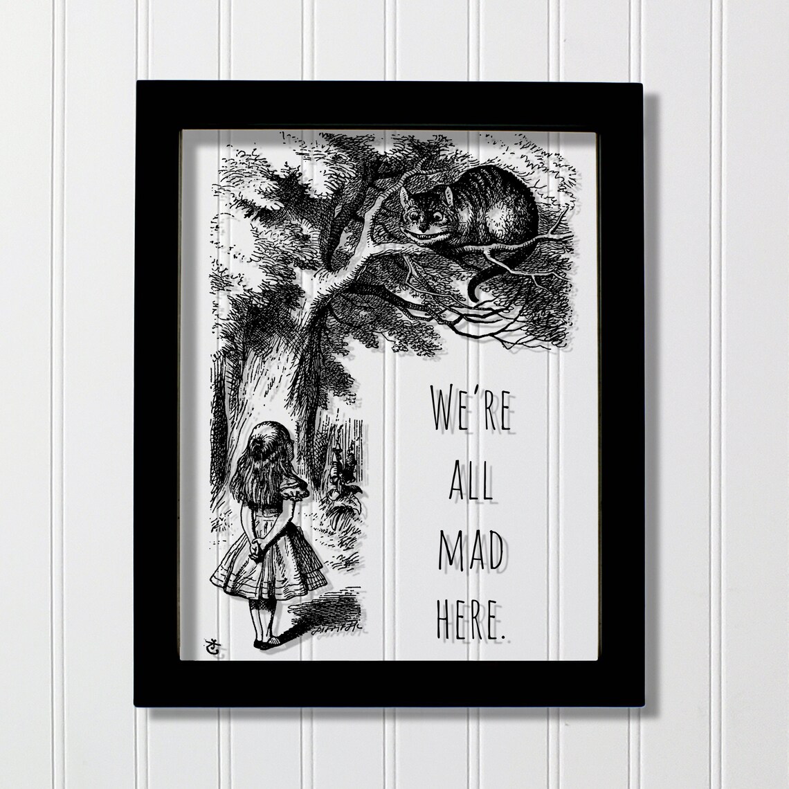 Alice's Adventures in Wonderland Cheshire Cat Art Print