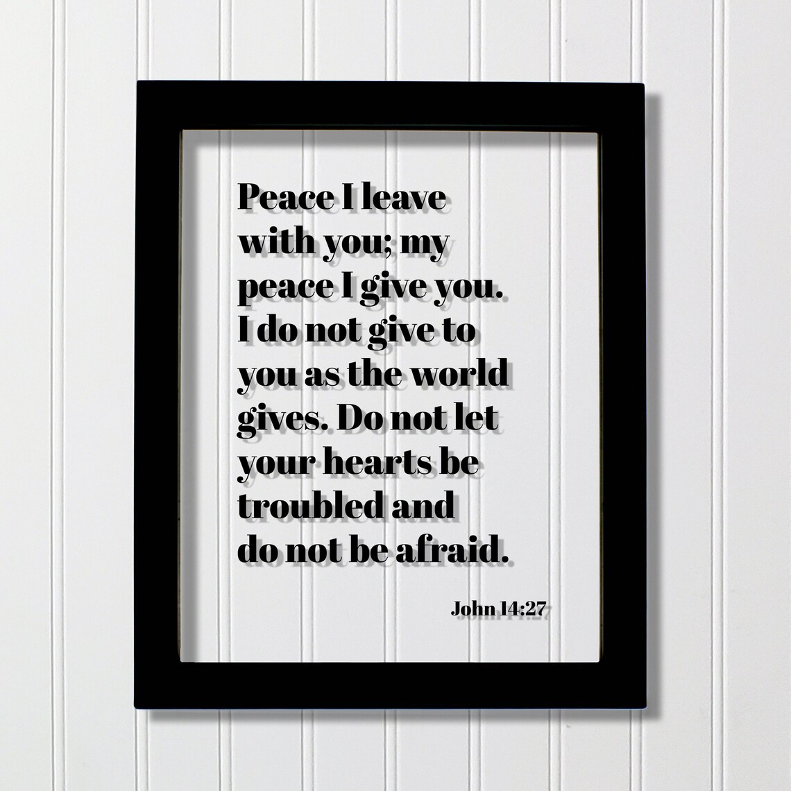 John 14:27 Peace I Leave With You Bible Verse Christian Scripture Poster