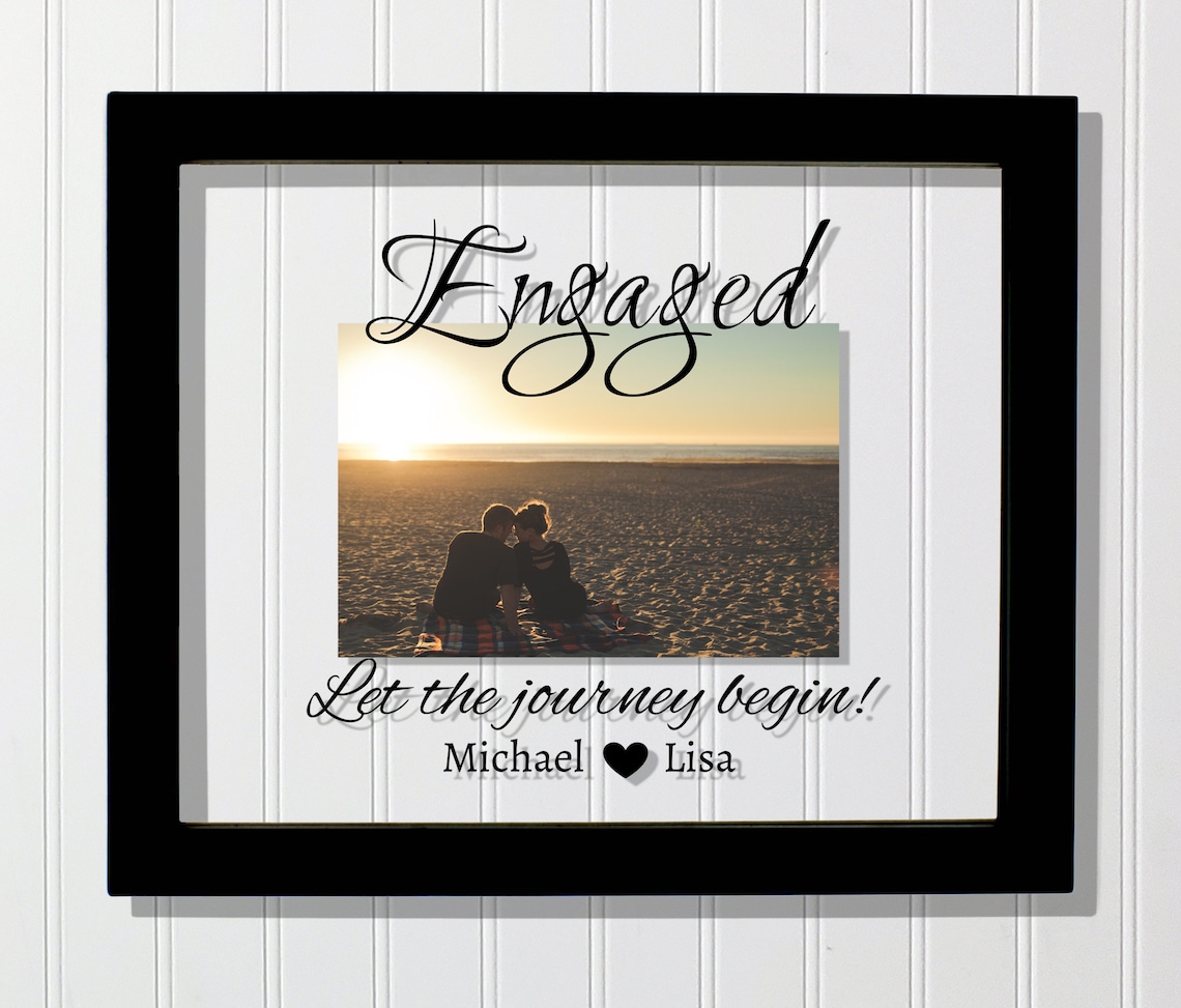 Let The Journey Begin Personalized Engagement Art Print