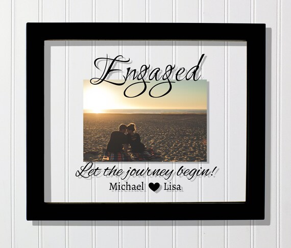 Let The Journey Begin Personalized Engagement Art Print