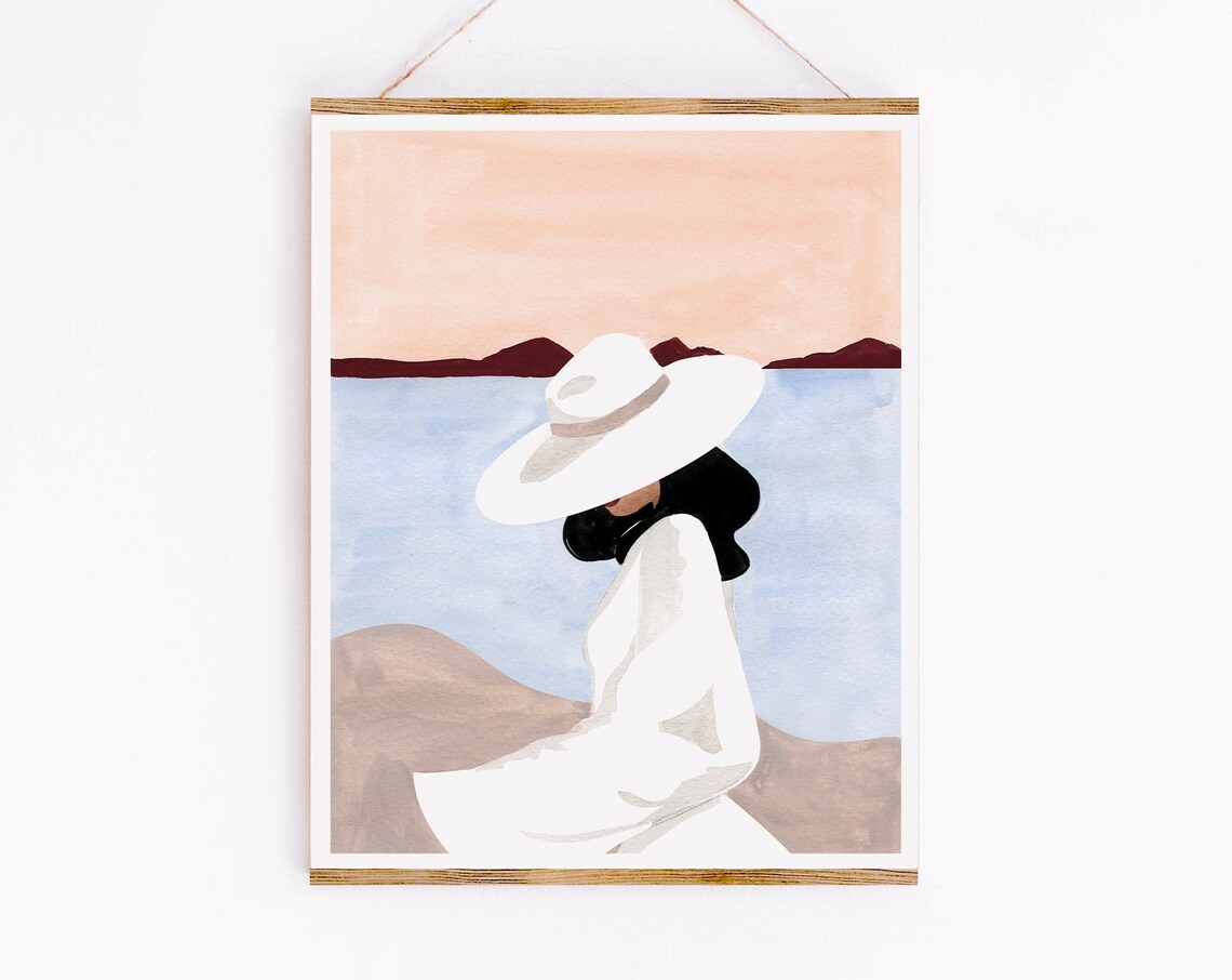 Sunset Dreamer Art Print, Sabina Fenn Illustration