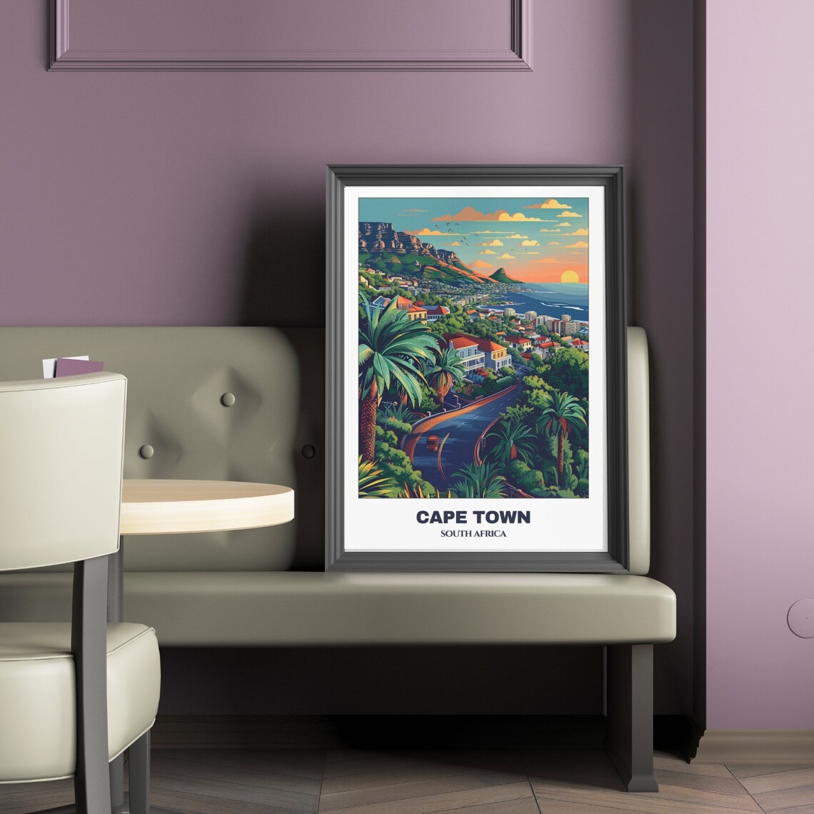 Cape Town Travel Poster, South Africa Wall Art Print - Image 2