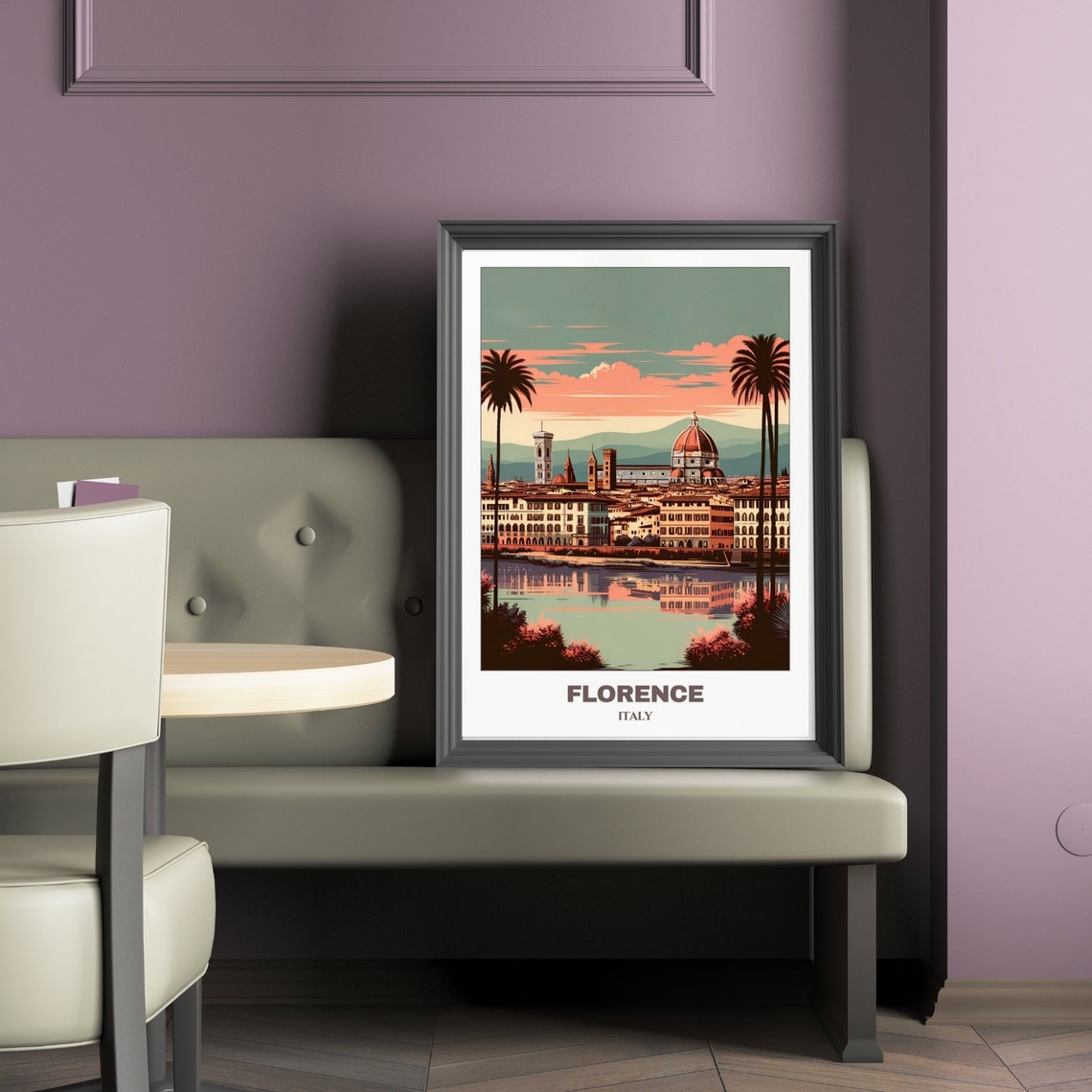 Florence Travel Poster Italy Travel Poster Cityscape Painting Print Wall Art Travel Wall Art Room Decor Florence Trip - Image 2
