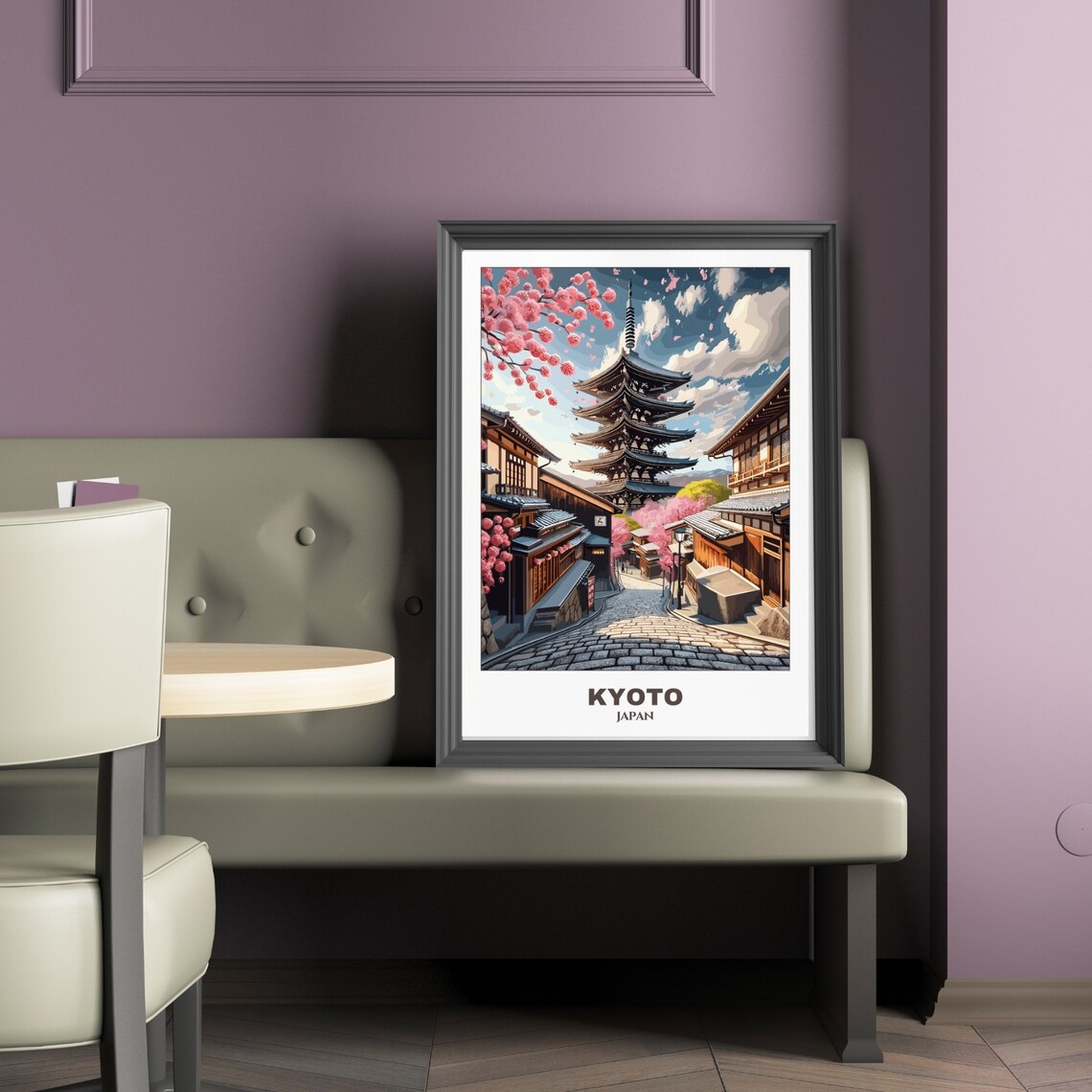 Kyoto Travel Poster, Japan Cityscape Art Print - Image 2