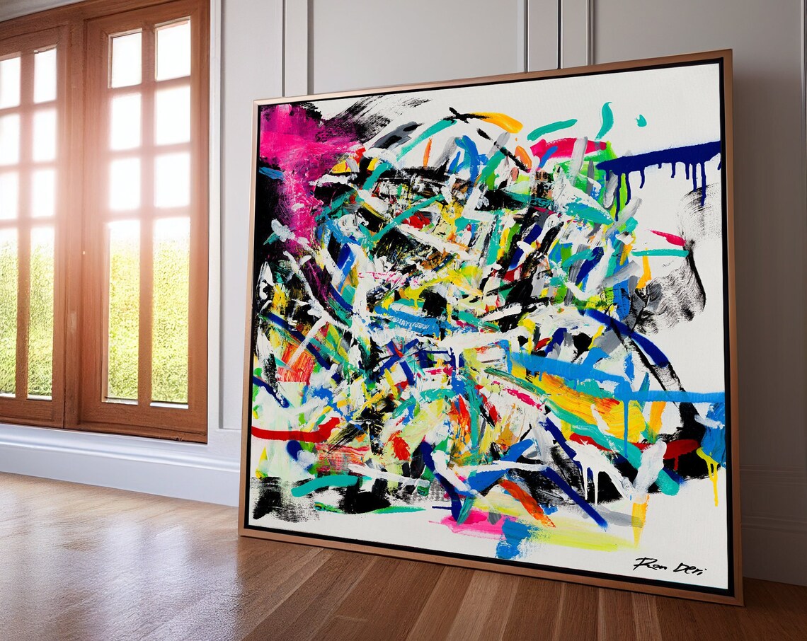 Abstract Painting Colorful Modern Art Print - Image 3