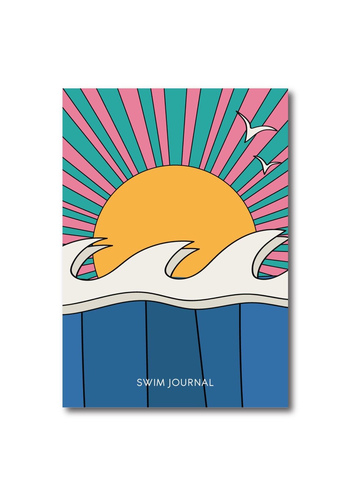 Swim Journal Notebook A5 Sea Swimming Logbook