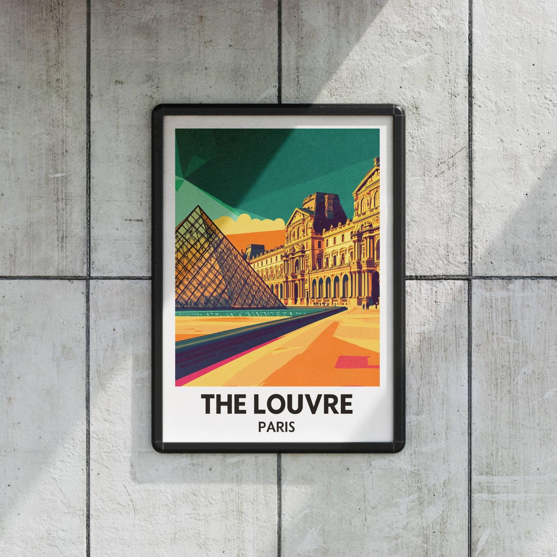Louvre Museum Poster, Paris Landmark Art Print - Image 2