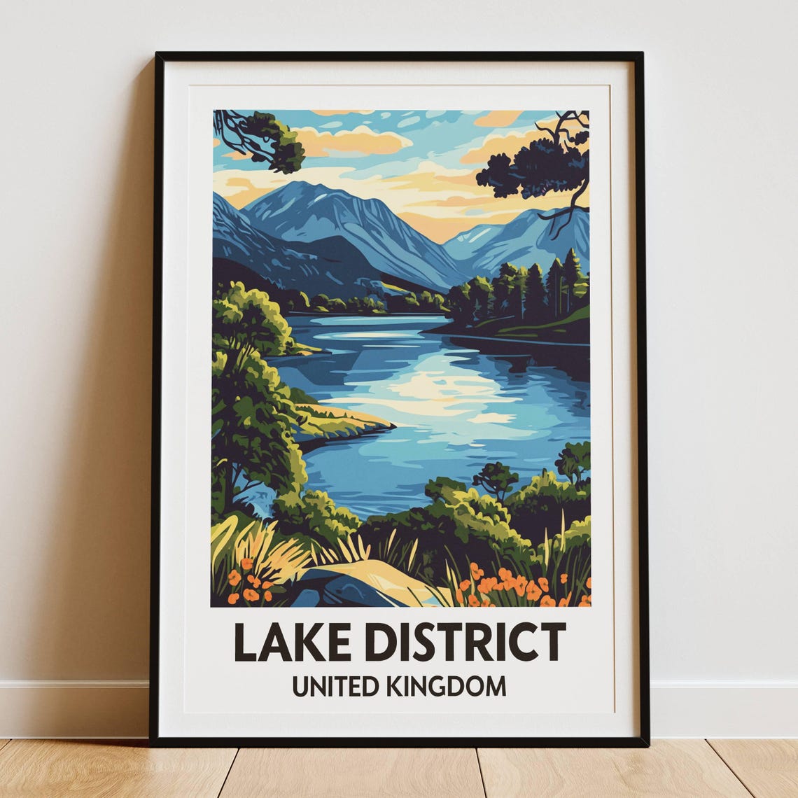 Lake District, British Countryside Travel Poster - Image 5