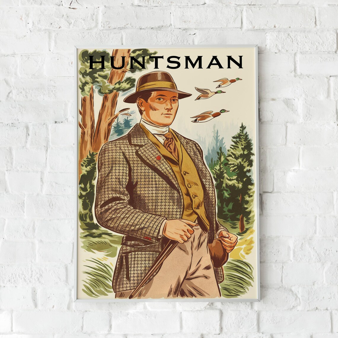 Classic British Hunting Scene - Vintage Poster - Image 5