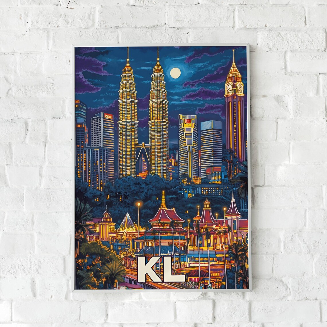 Kuala Lumpur Travel Poster, Malaysia Gift - Image 6