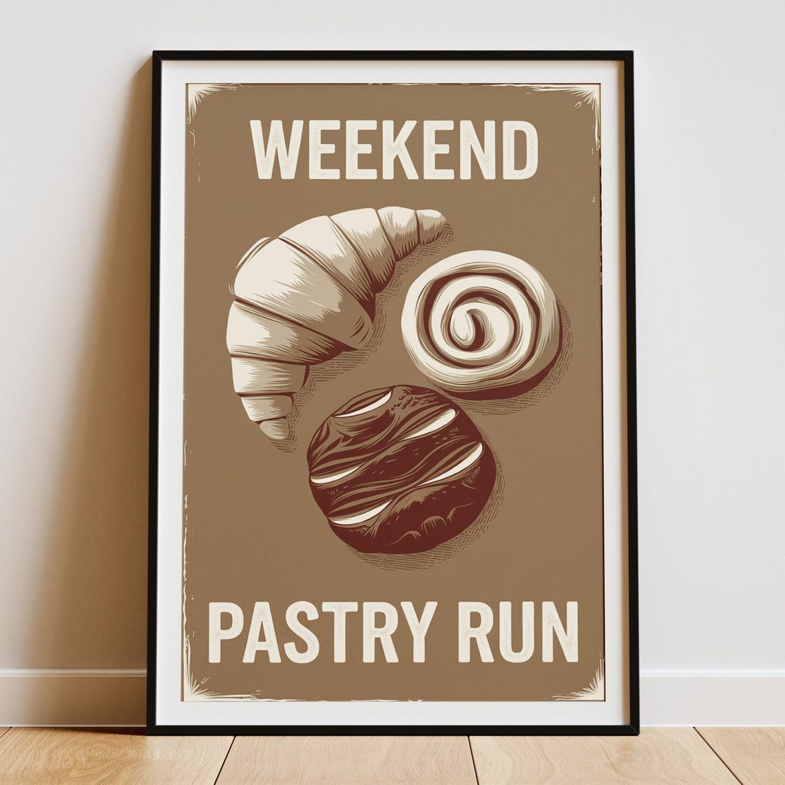 Weekend Pastry Croissant, Minimalist Kitchen Decor - Image 5