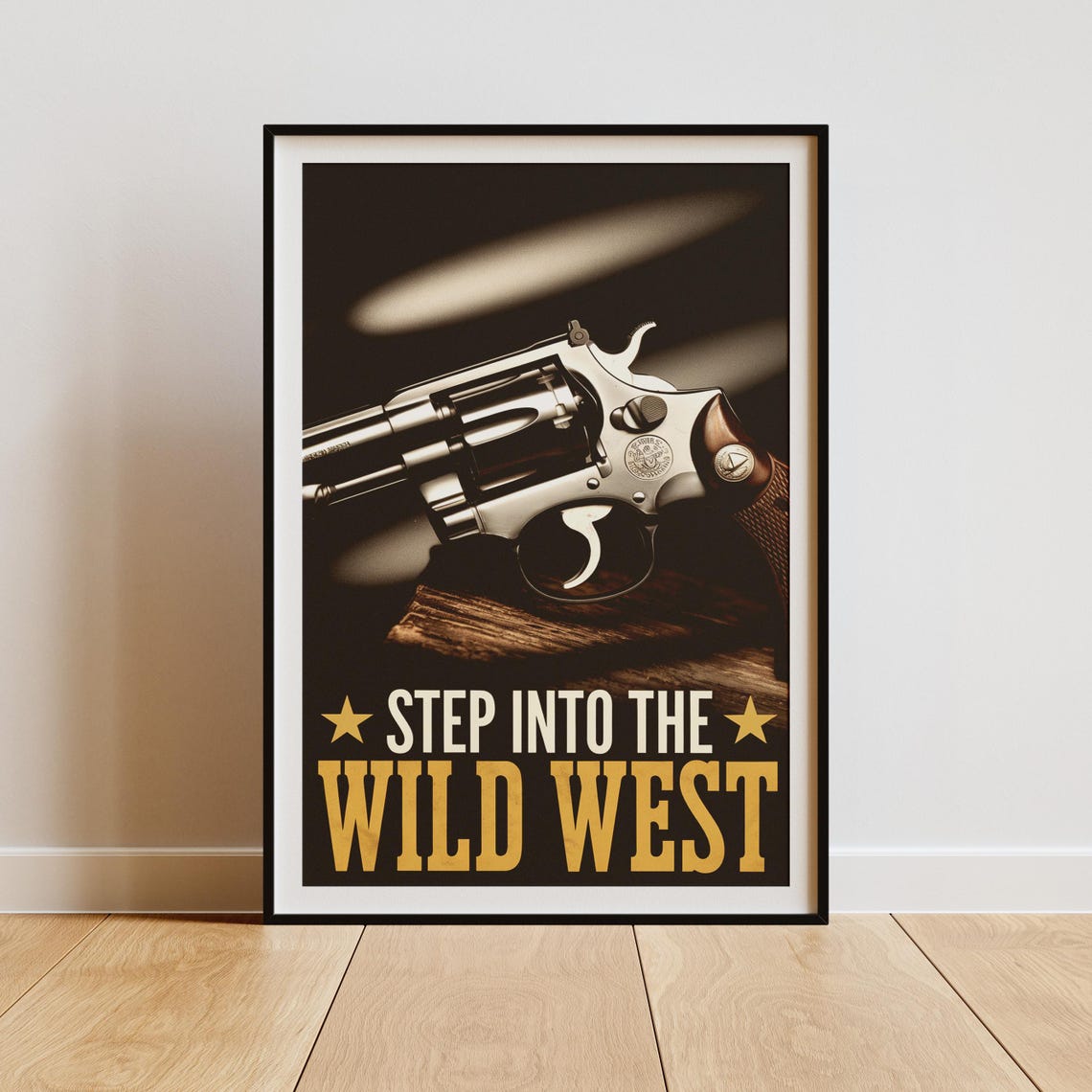 Cowboy Revolver Gun, Wild West Western Decor - Image 2