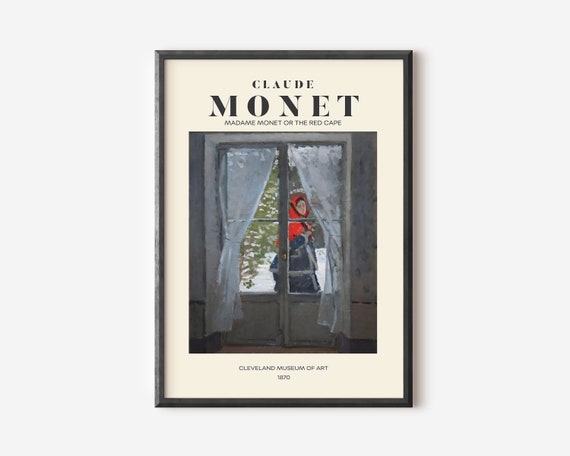 Claude Monet Exhibition Poster, Garden Scenery