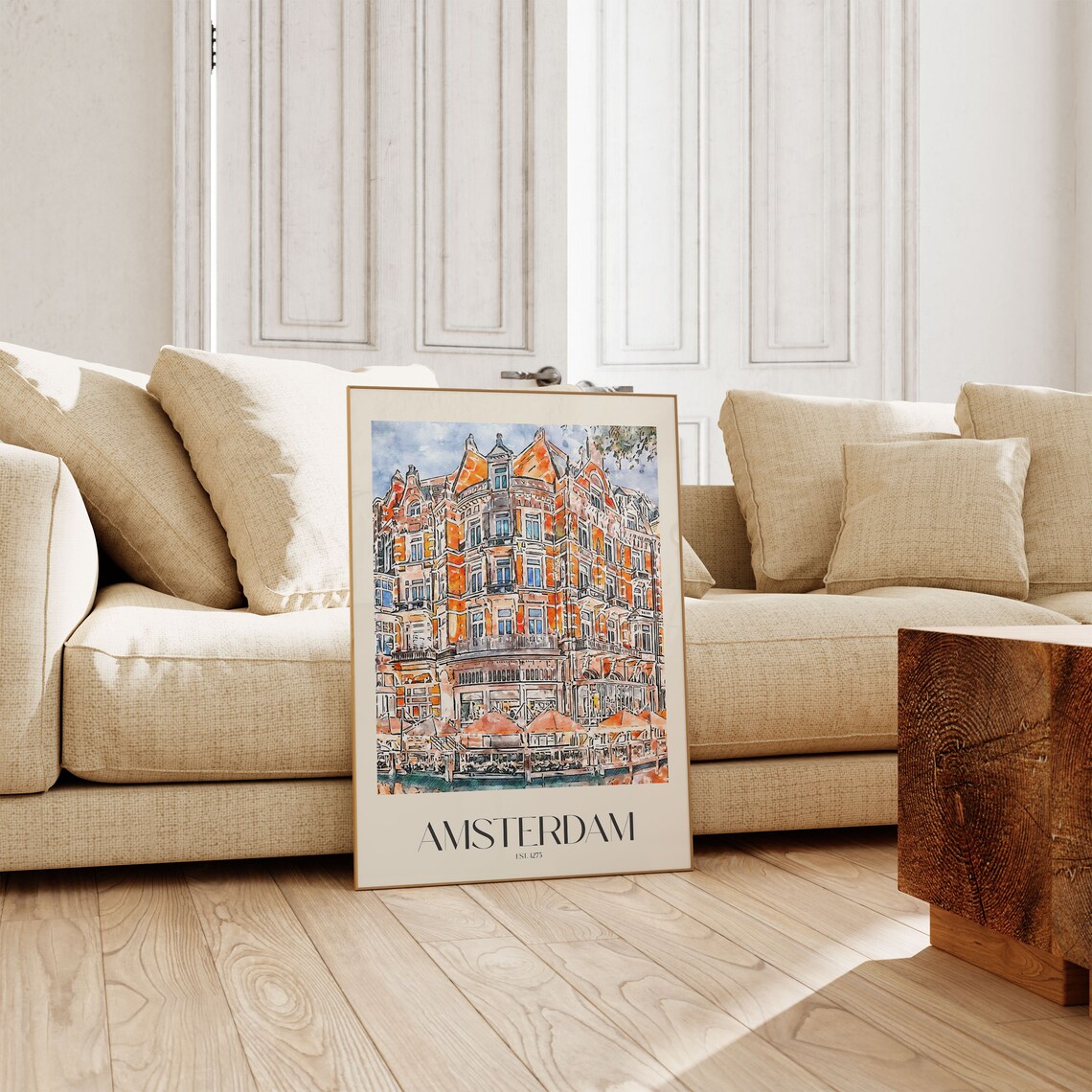 Amsterdam Travel Poster, Netherlands Wall Decor - Image 4