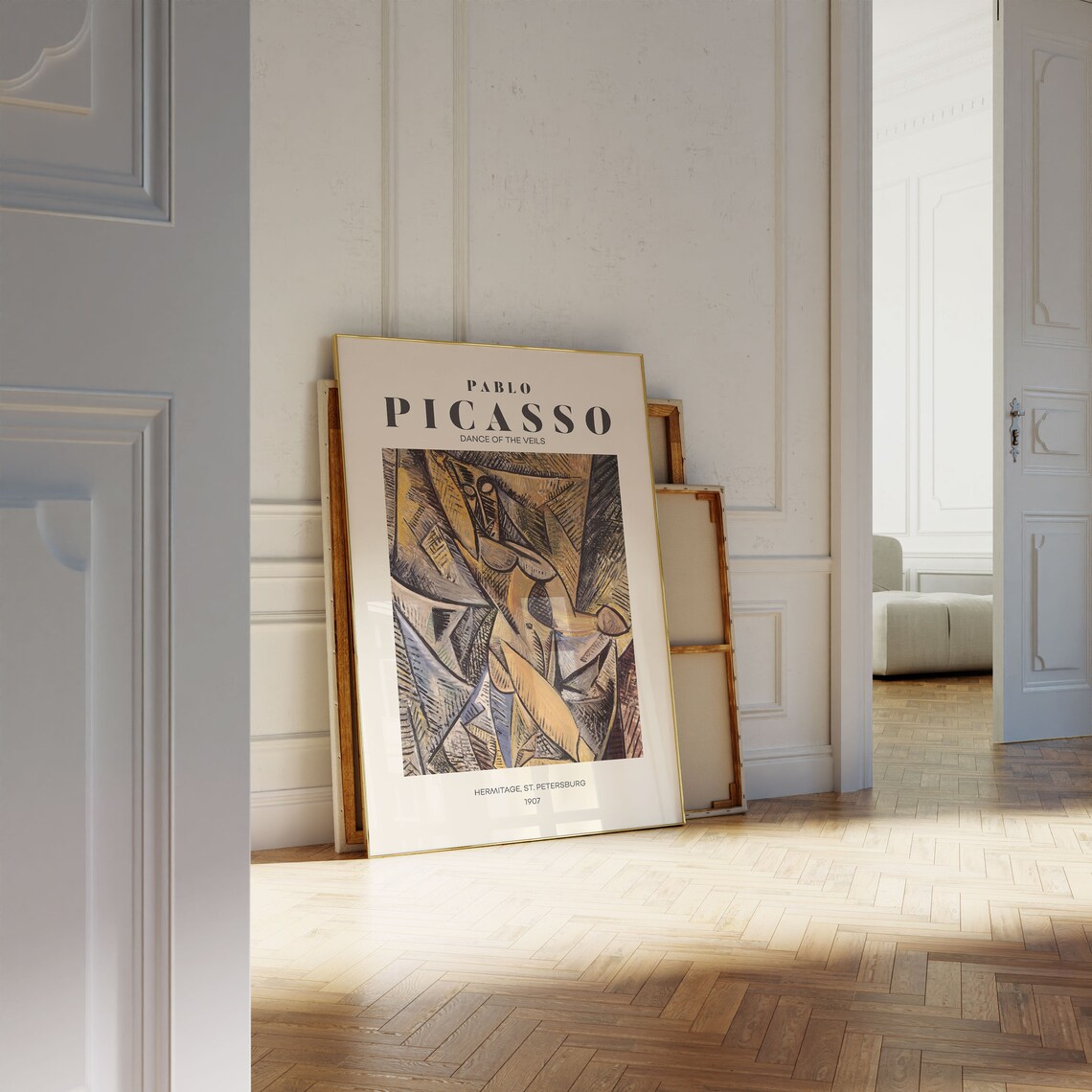 Pablo Picasso Dance of the Veils 1907 Cubist Museum Art Poster - Image 3