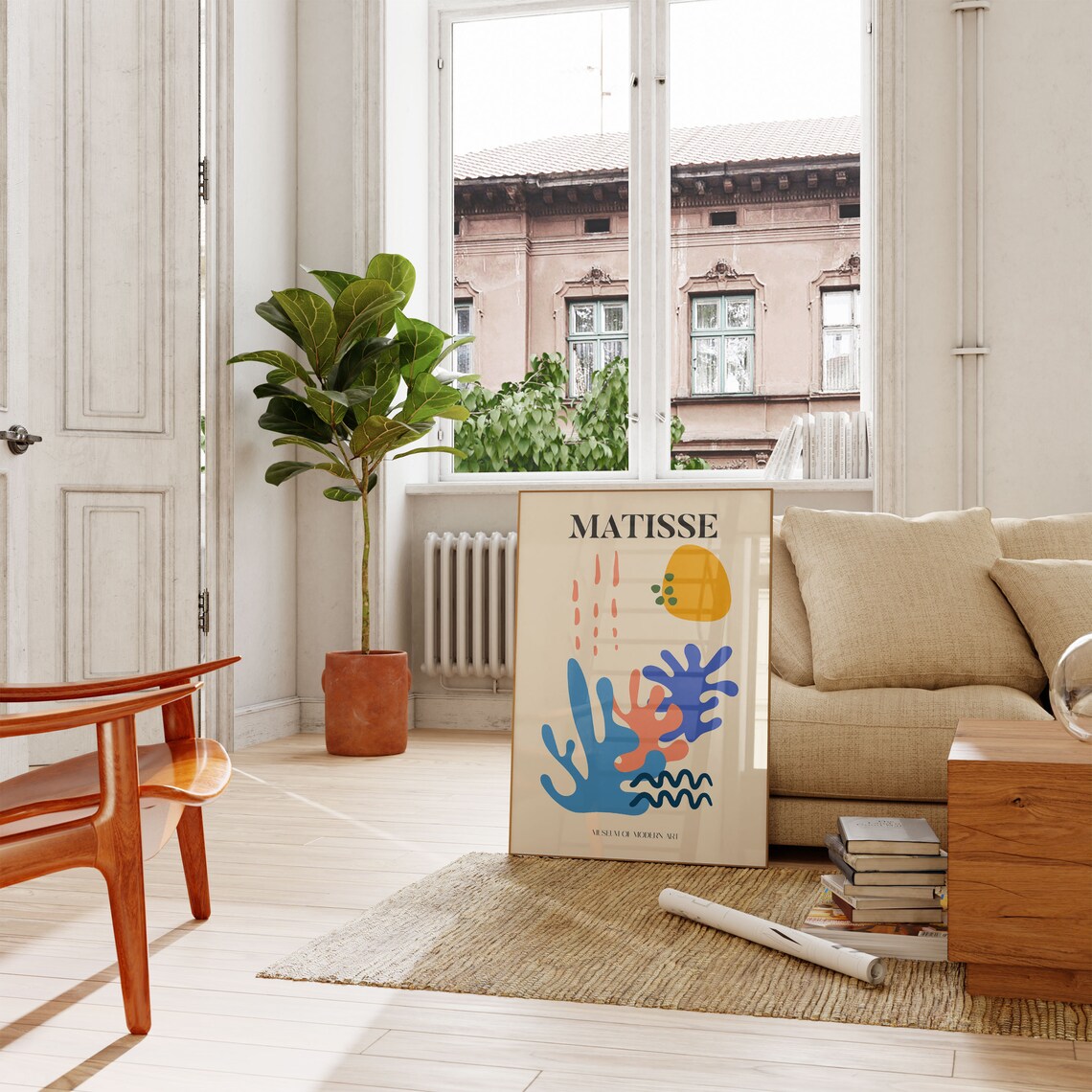 Henri Matisse Exhibition Poster, Boho Floral Garden Scenery - Image 3