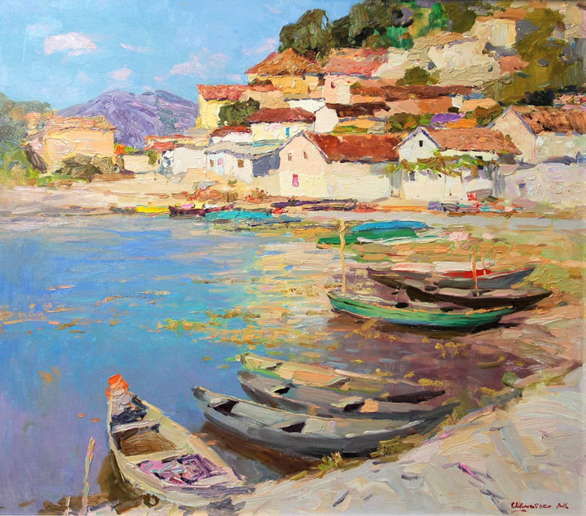 Coastal Scene In A Small Town By The Bay - Image 3