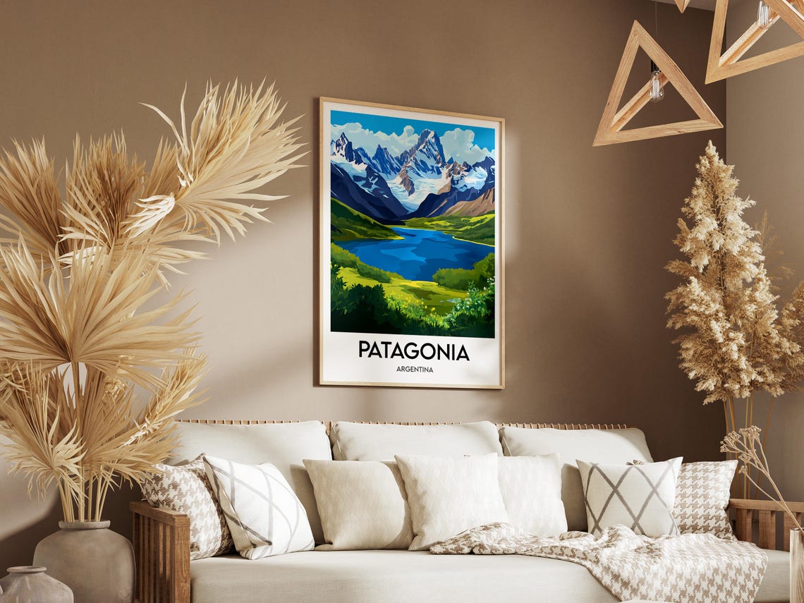 Patagonia Poster Argentina Print Illustration Travel Poster - Image 2