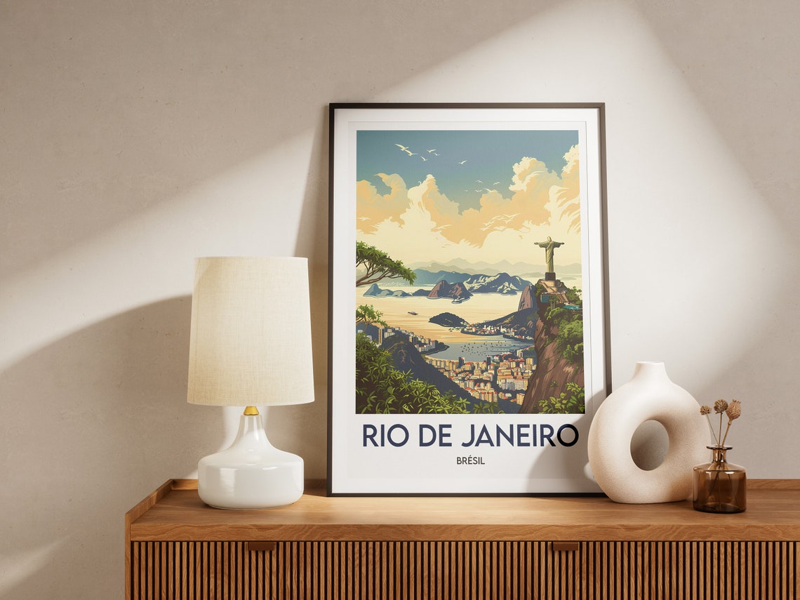 Rio De Janeiro Poster Brazil Wall Art Travel Print - Image 2