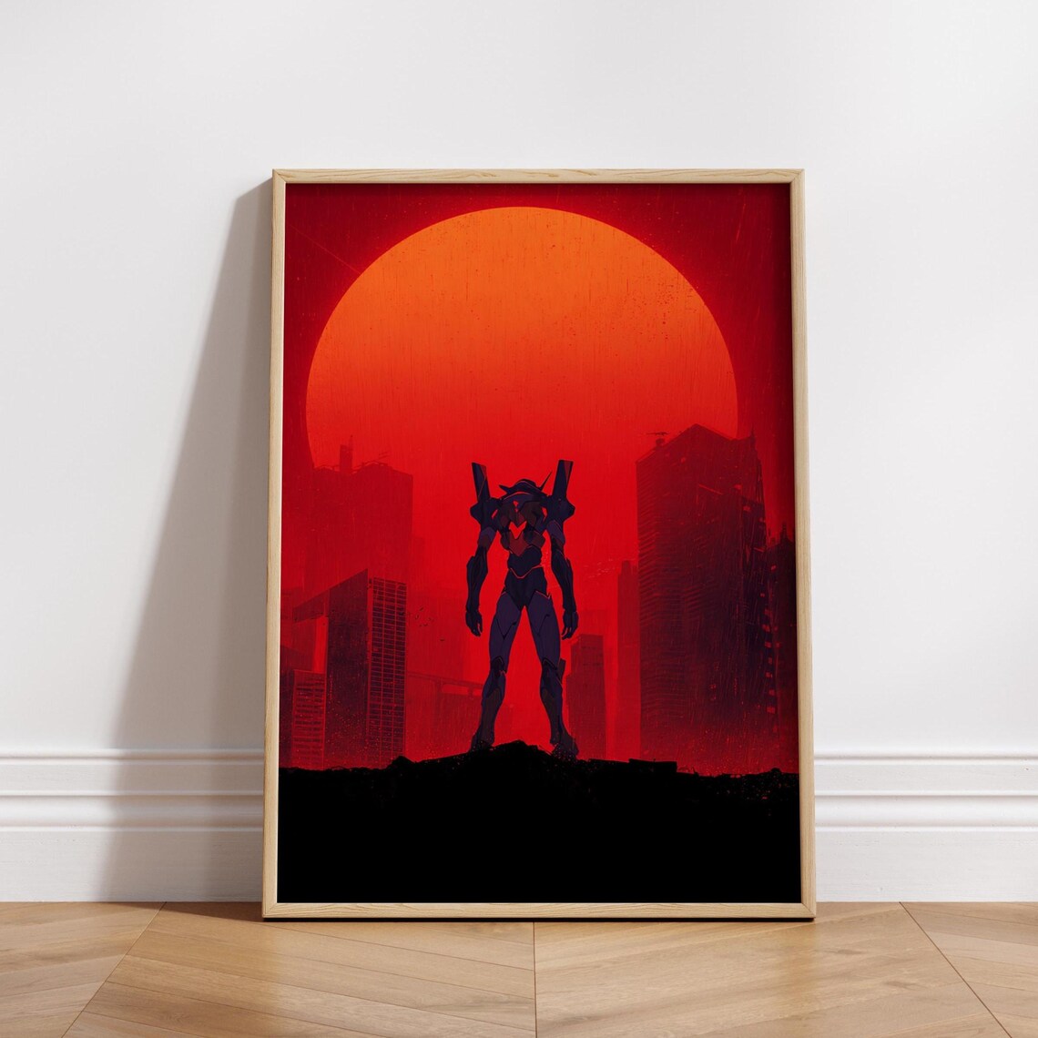 Apocalyptic Mecha Poster, Sci-Fi Robot Art Print