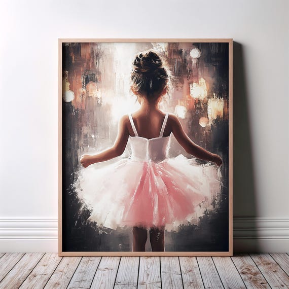 Ballet Wall Art Dance Ballerina Modern Gift For Dancers Abstract Music Home Decor