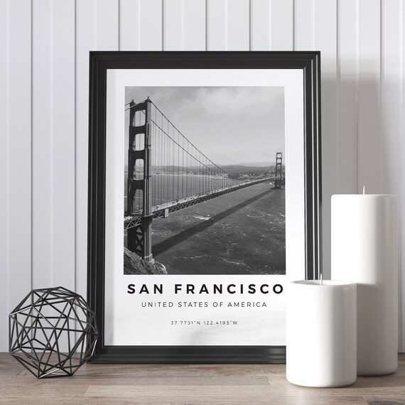 Golden Gate Bridge San Francisco Landscape Poster