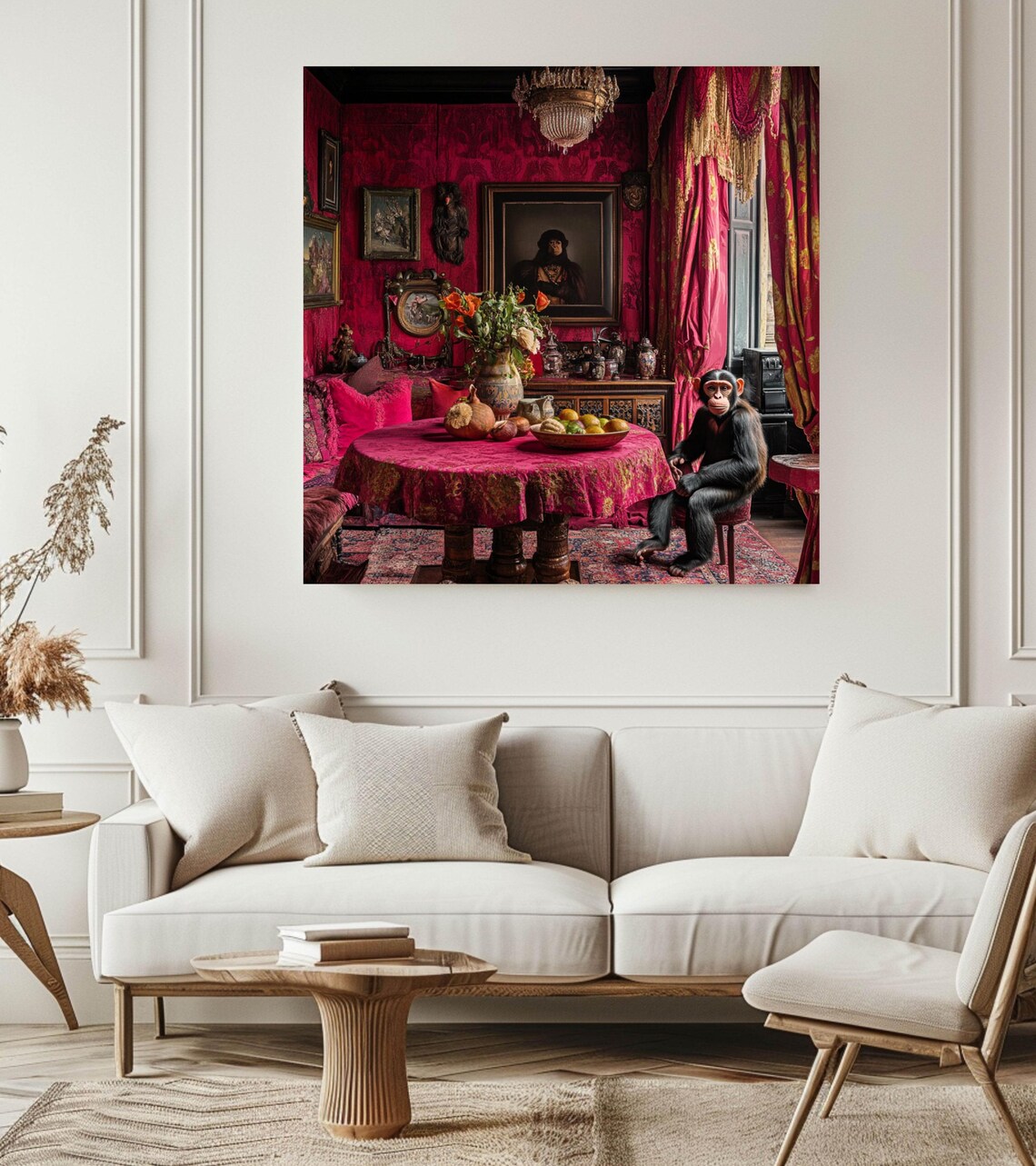 Bohemian Monkey - Maximalist Boho Animal Print - Image 2
