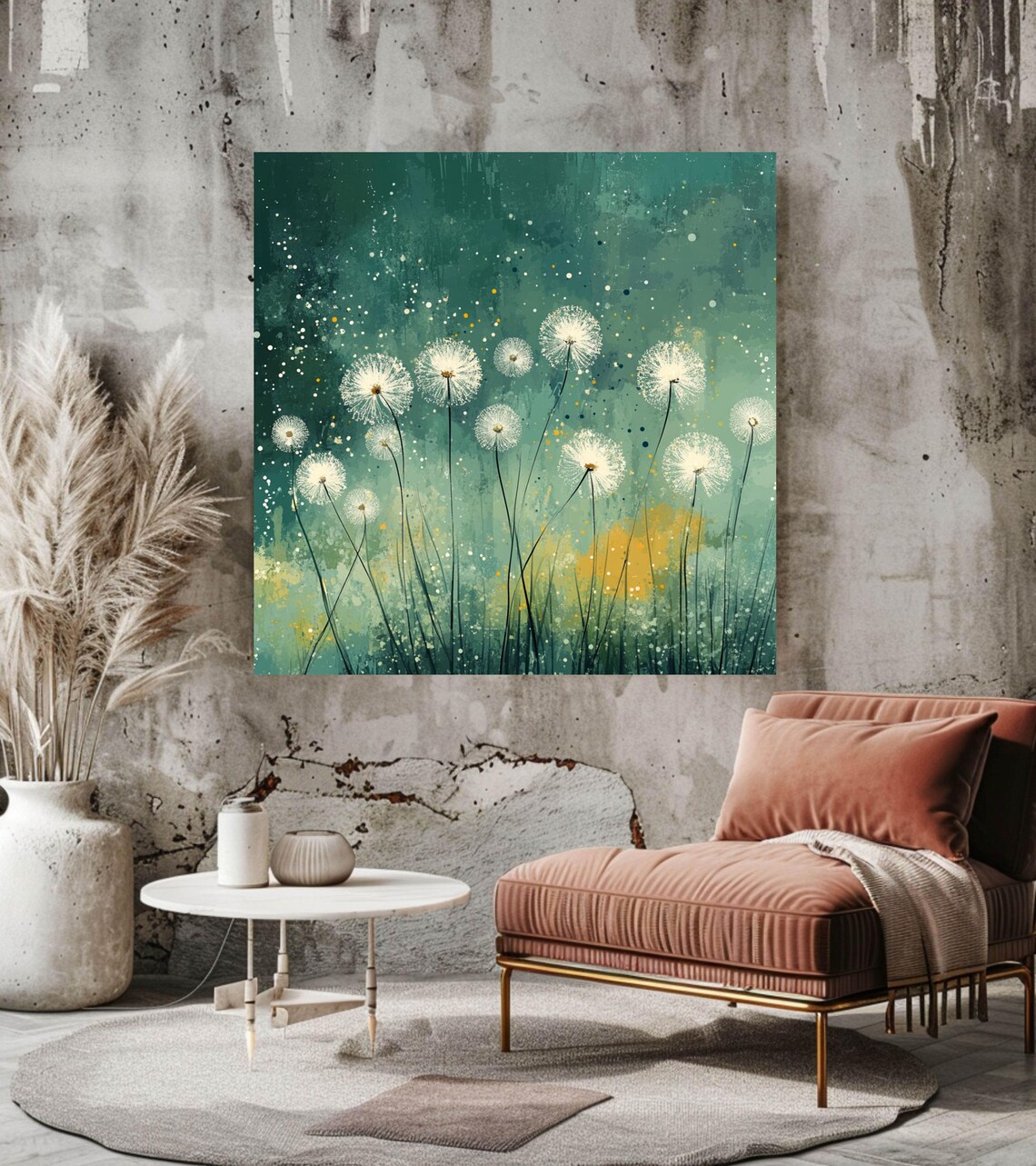 Boho Dandelions Art Print, Nature Wall Decor - Image 3