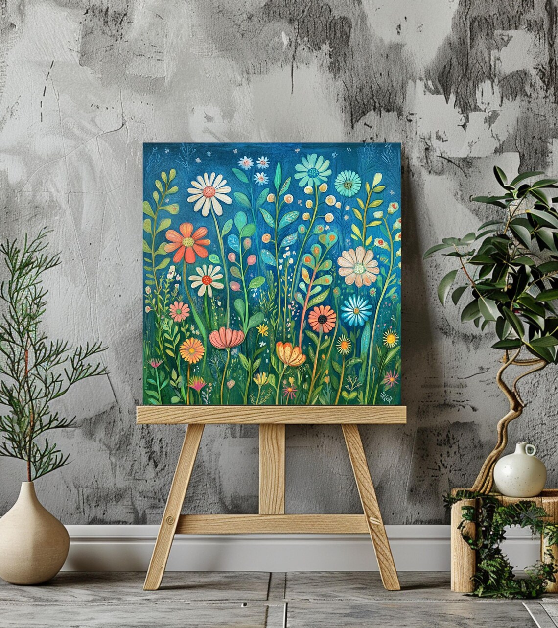 William Morris Style Botanical Floral Art Print - Image 2