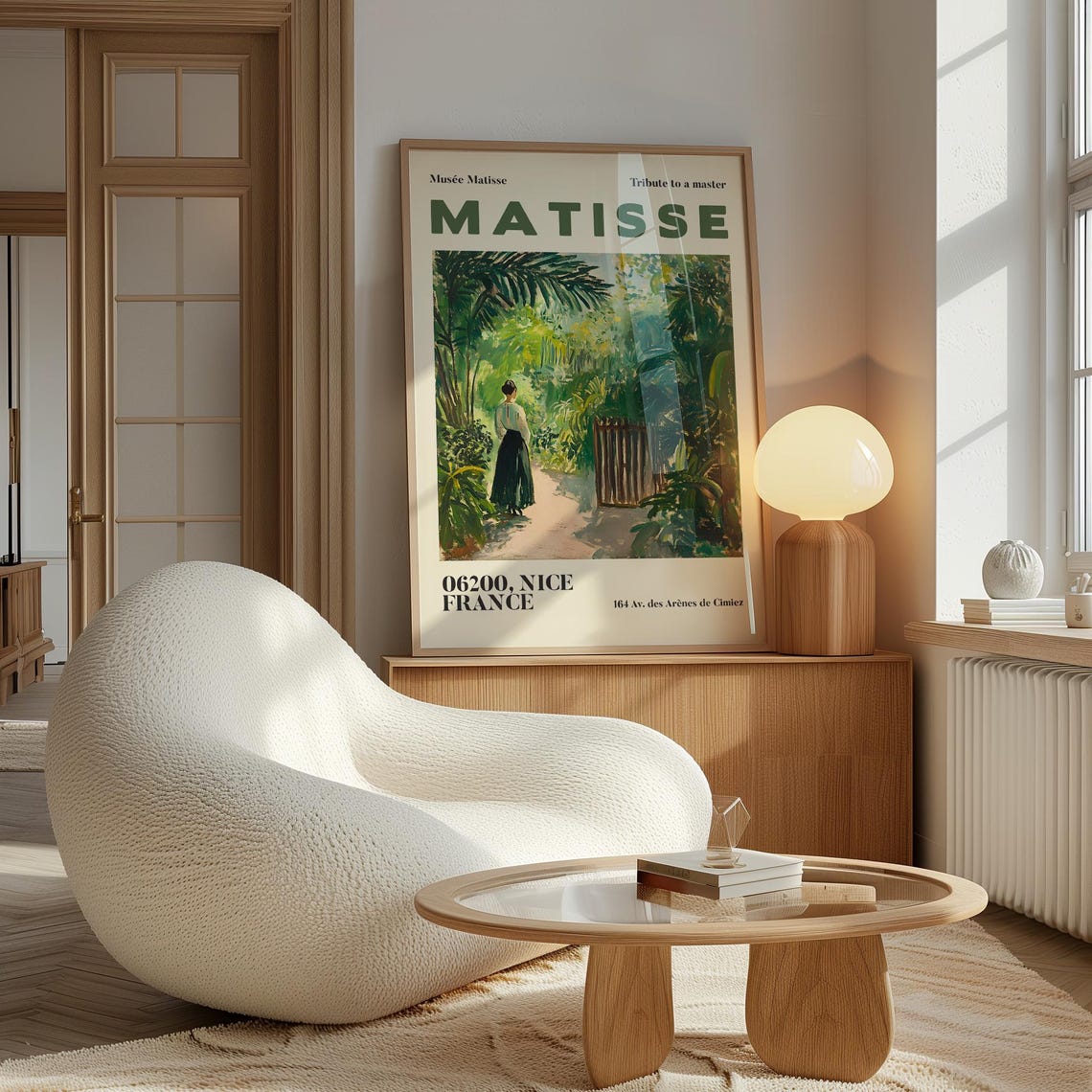 Henry Matisse Exhibition Poster Famous Gallery Wall Art Print Painting Art Print Beige Wall Print Garden Scenery Nature Living Room Art - Image 2