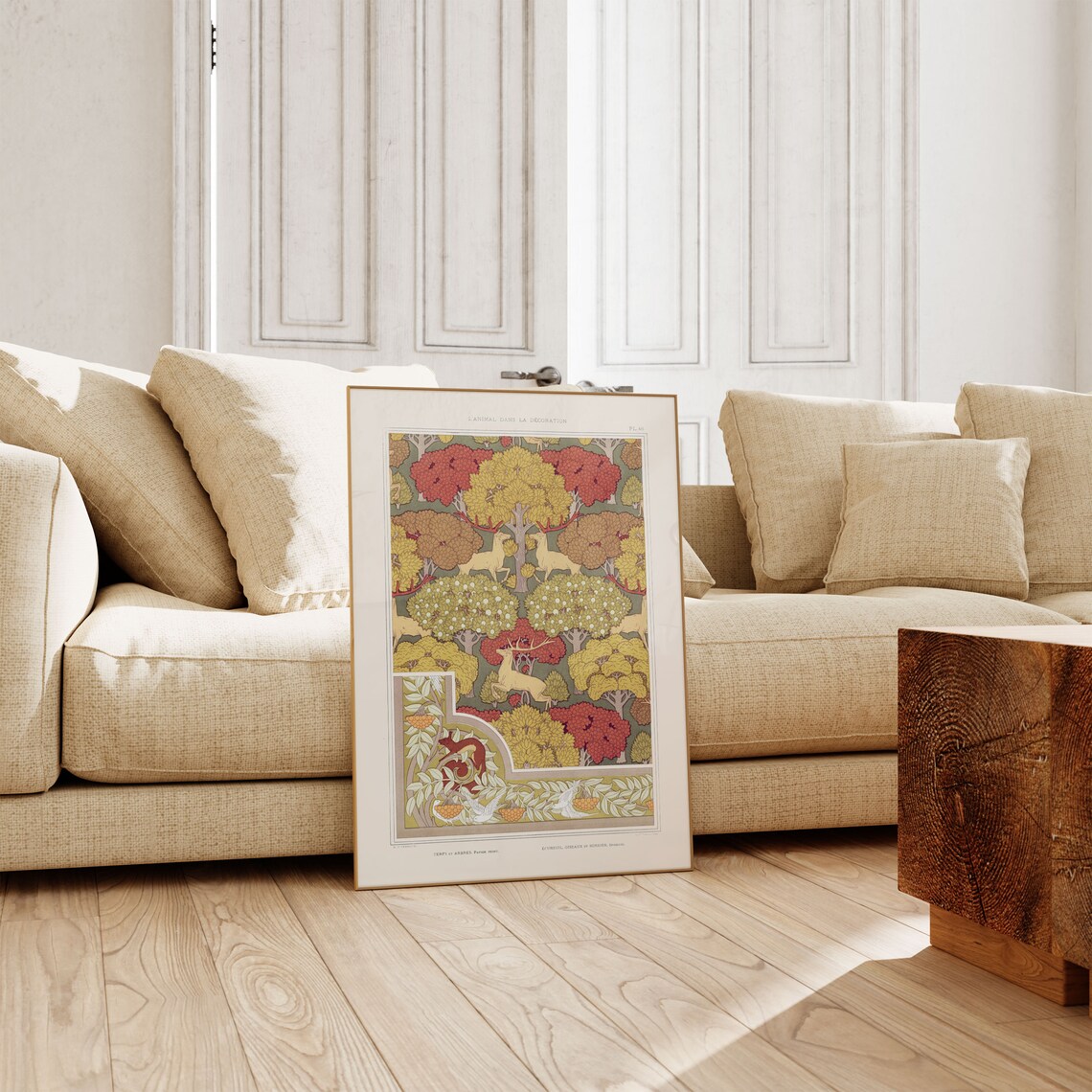 Vintage Art Nouveau Exhibition Poster, Minimalist Gift - Image 4