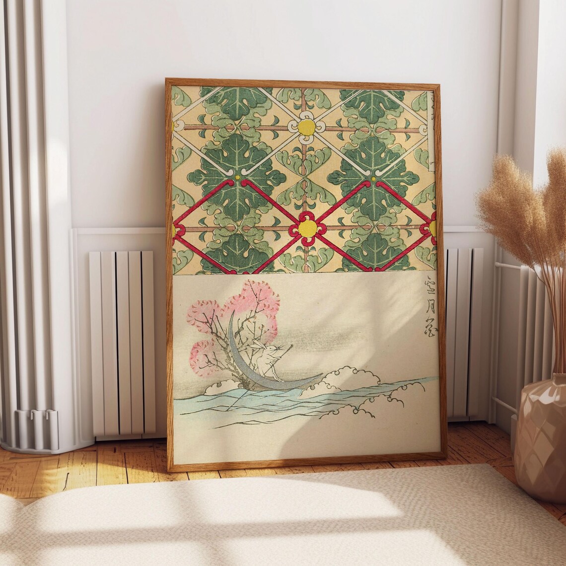 Korin Furuy Floral Art Poster, Japanese Ukiyo-E - Image 3