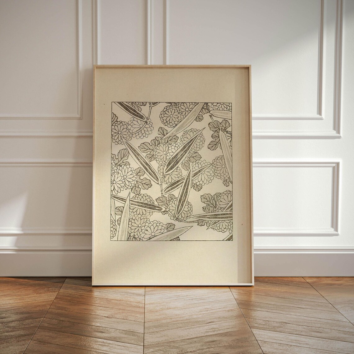 Korin Furuy Japanese Floral Ukiyo-E Poster - Image 2