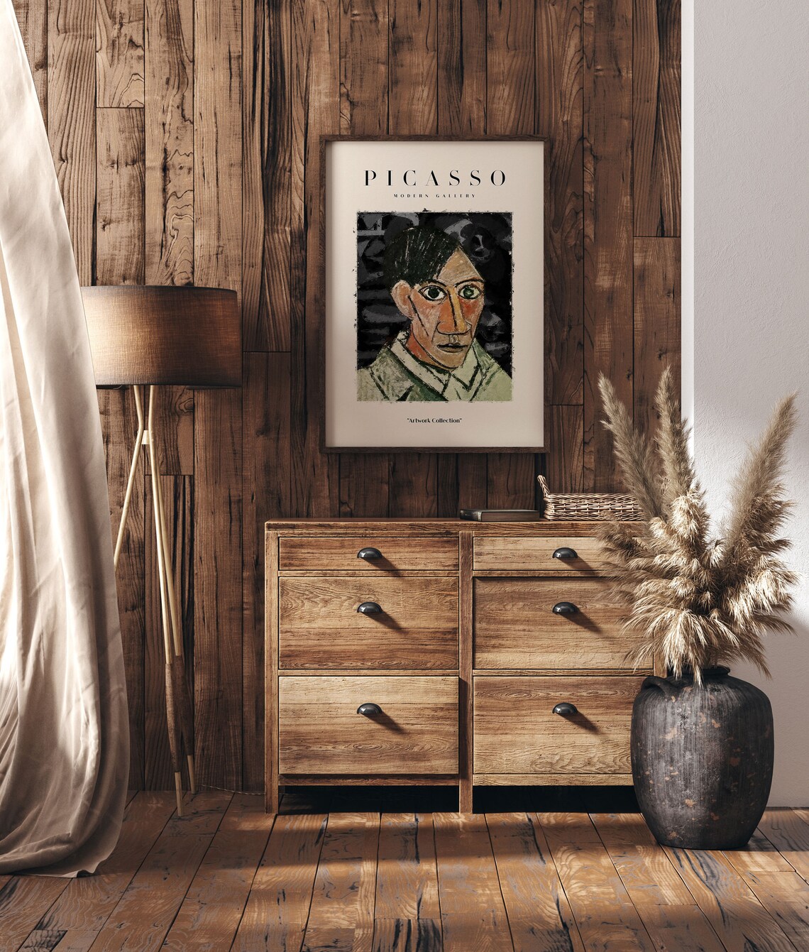 Picasso Exhibition, Abstract Vintage Minimalist Art Print - Image 3