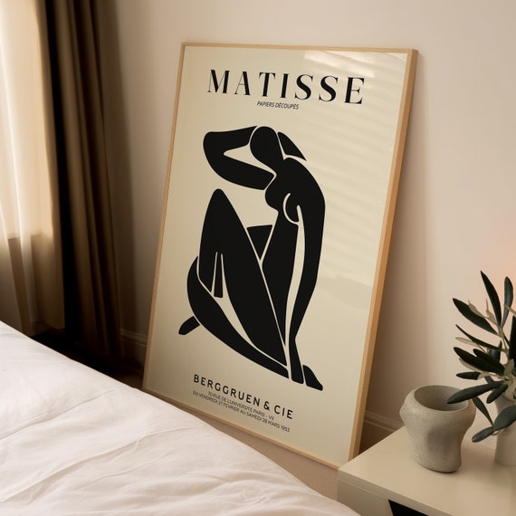 Henri Matisse Exhibition Poster, Boho Gallery Decor
