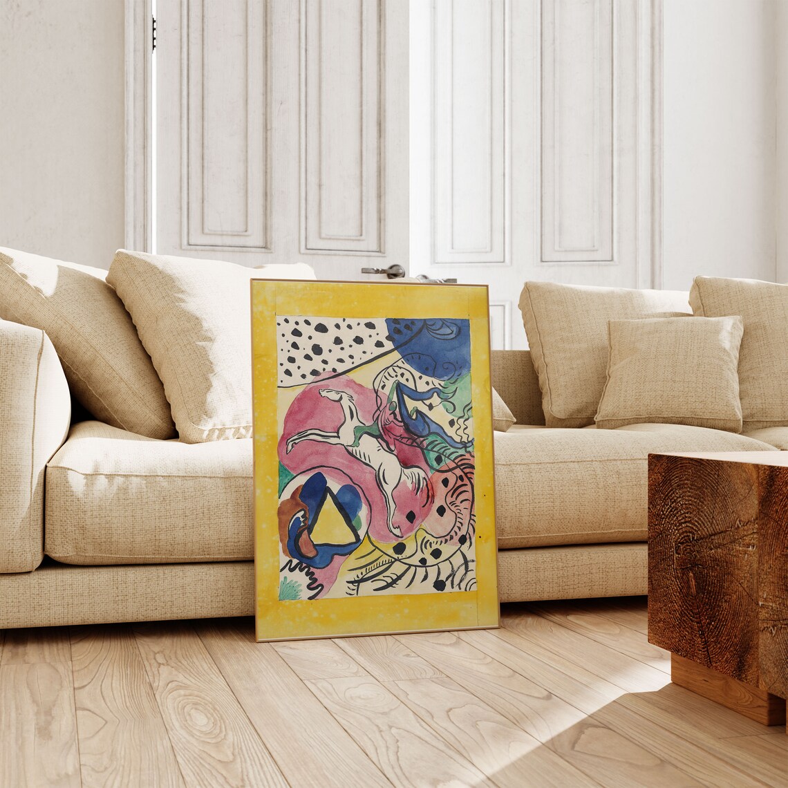 Wassily Kandinsky Exhibition Poster, Minimalist Vintage - Image 3