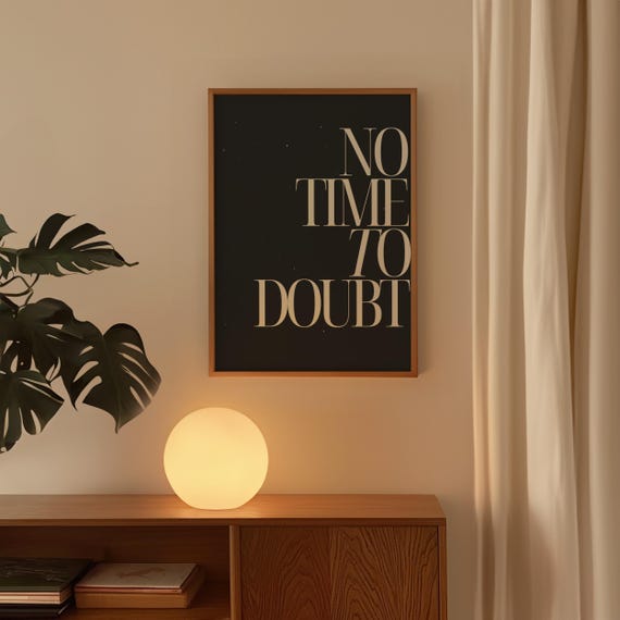 Motivational Quote Print Black Beige Empowerment Poster Inspirational Quote Wall Art Cool Dorm Room Decor Positive Decor