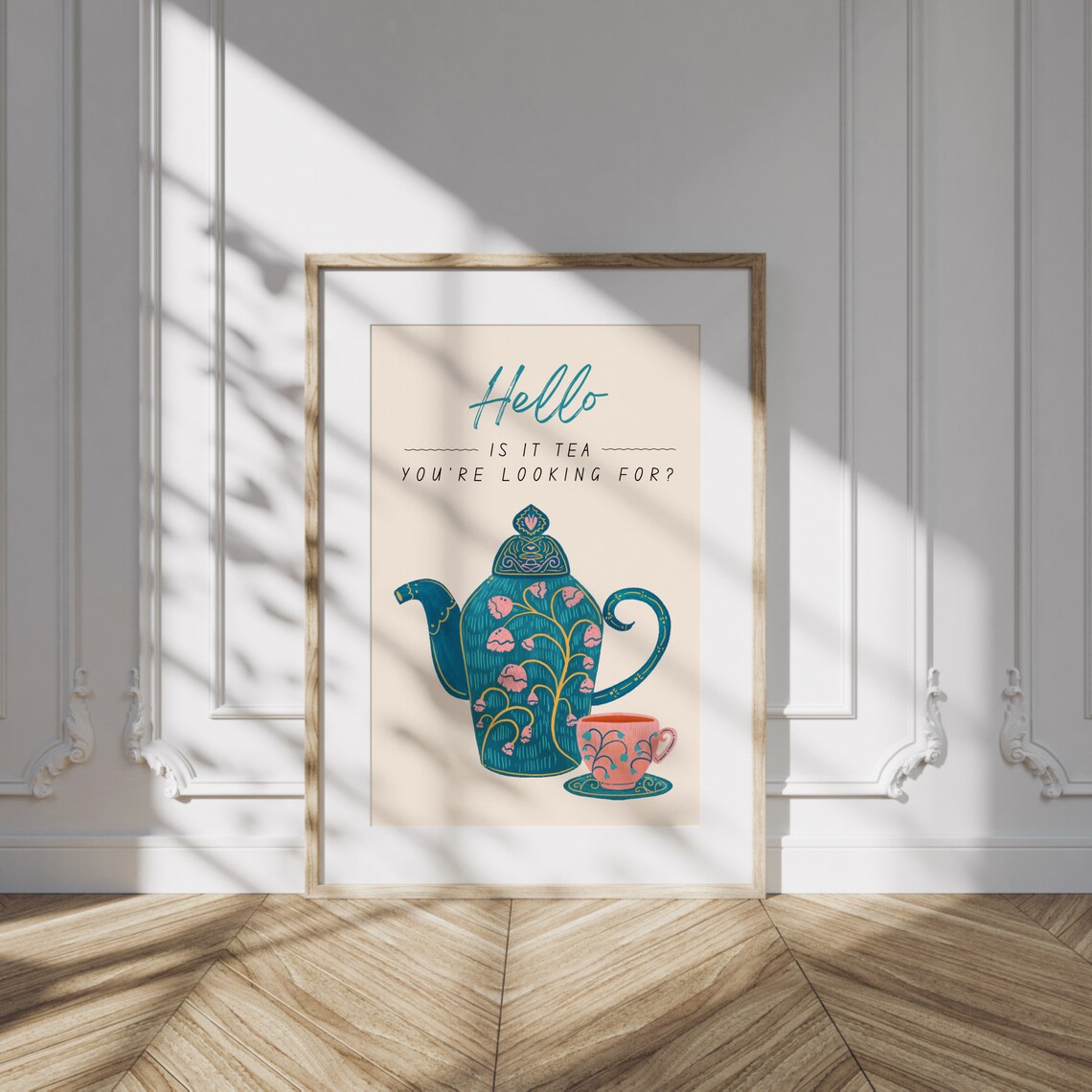 Hello Is It Tea You 27re Looking For Funny Kitchen Poster - Image 3