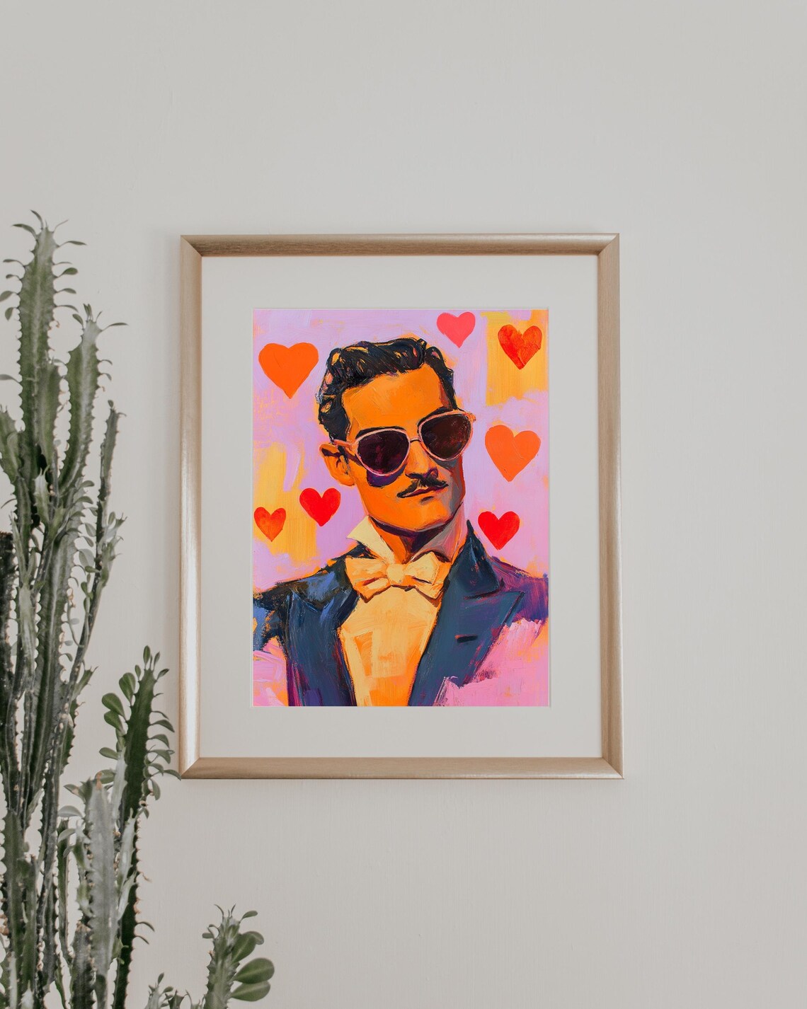 Pop Art Portrait, Retro-Inspired Gentleman Print - Image 2
