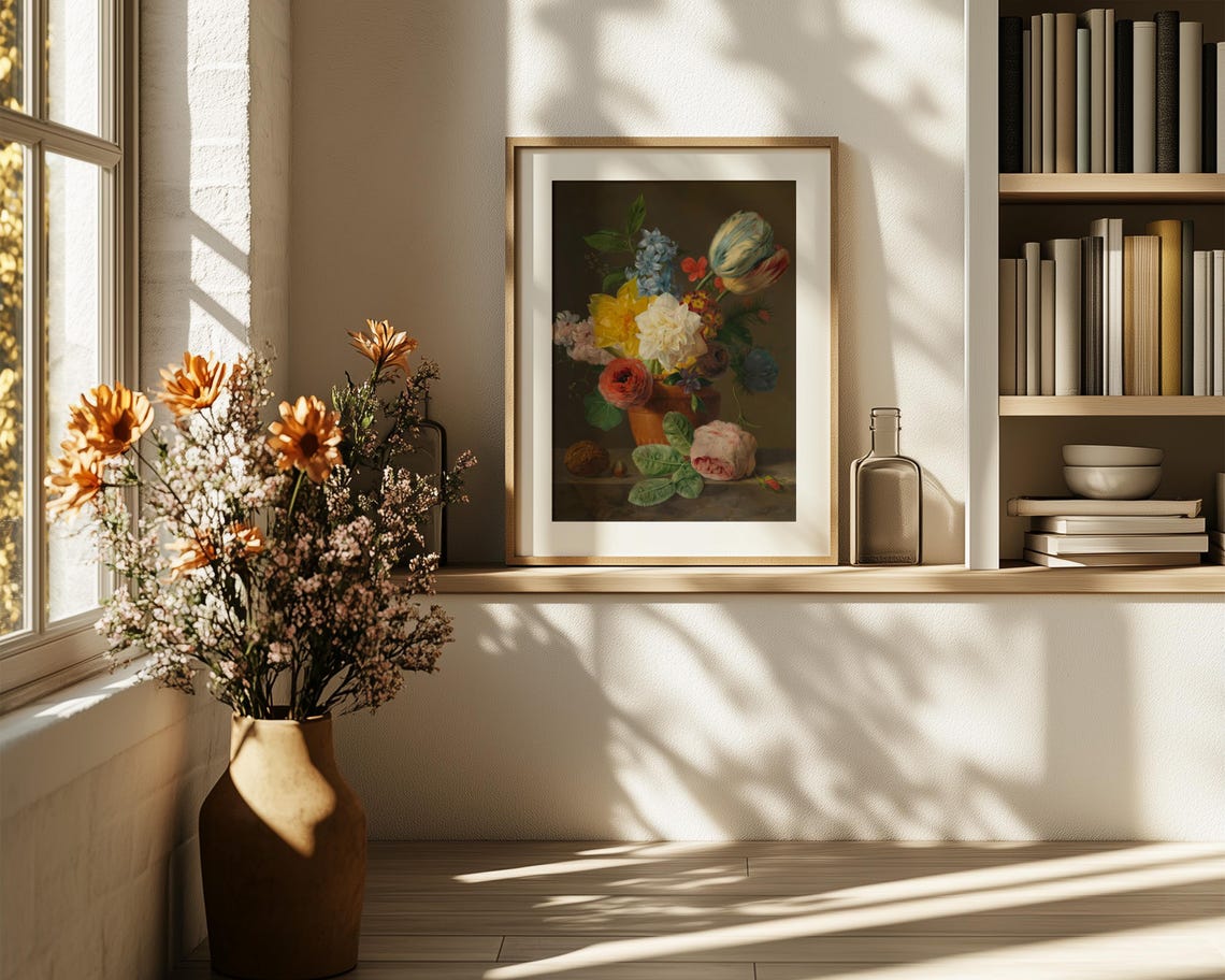 Colorful Tulip Bouquet Classic Dutch Floral Still Life Poster - Image 6