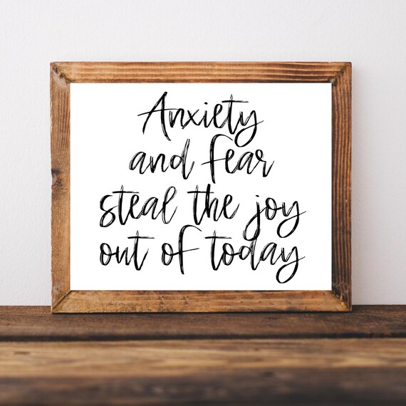 Anxiety Gifts For Her Wall Art Positive Affirmations Poster Mental Health Therapy Office Decor Therapist Sign