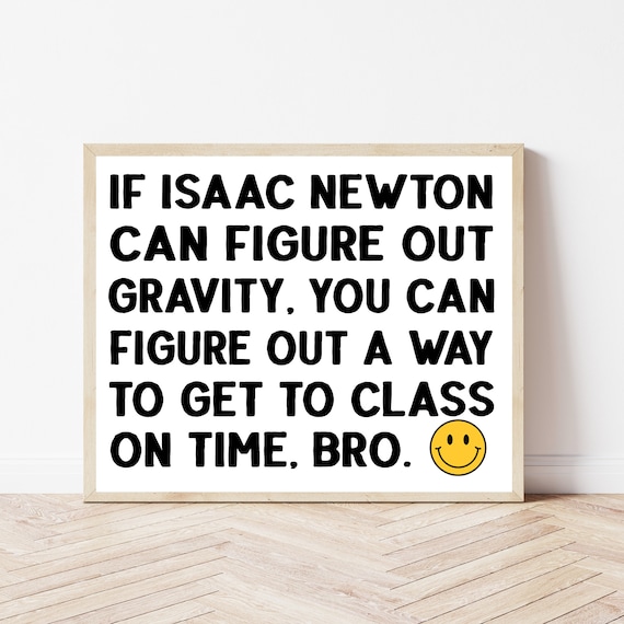 High School Classroom Rules Sign, Funny Teacher Art Print