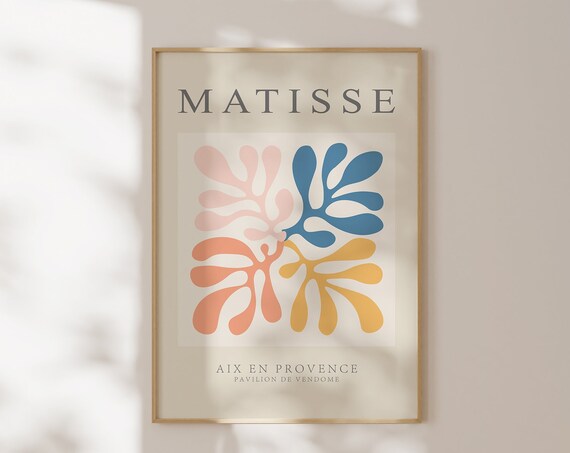 Henri Matisse Pastel Cutout Abstract Aix En Provence Art Poster