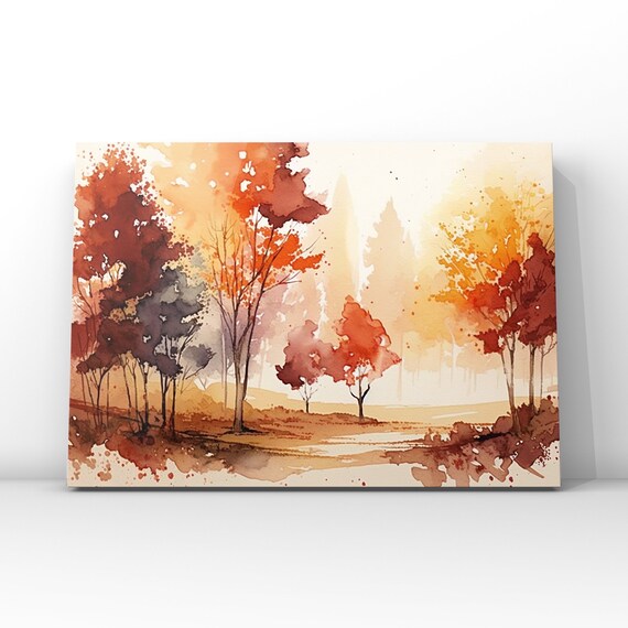 Warm Forest Flat Design Fall Poster