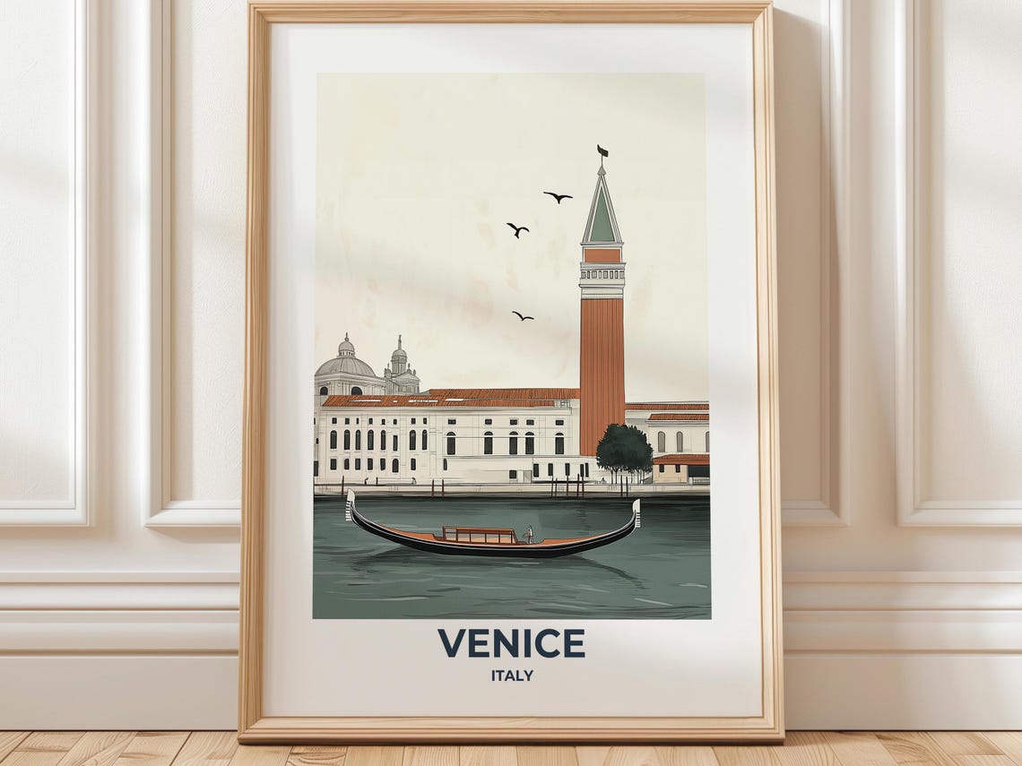 Venice Travel Poster Venice Poster Venice Travel Print Venice City Print Travel Print Travel Poster Venice Wall Decor Italy Poster
