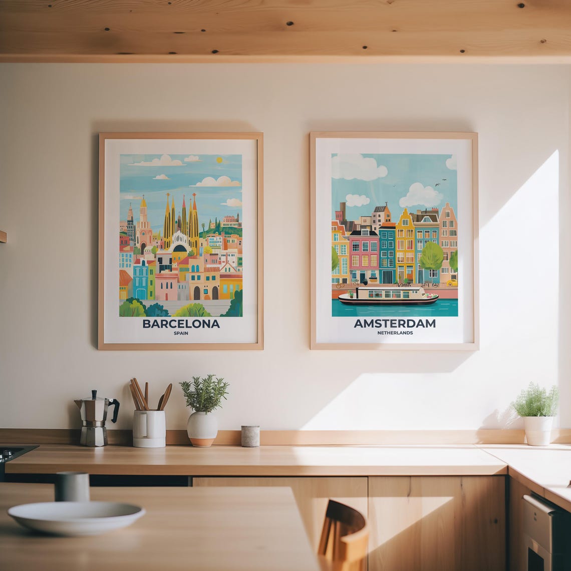 Barcelona Travel Poster Barcelona Poster Barcelona Travel Print Barcelona City Print Travel Print Travel Poster Barcelona Wall Decor 003 - Image 2