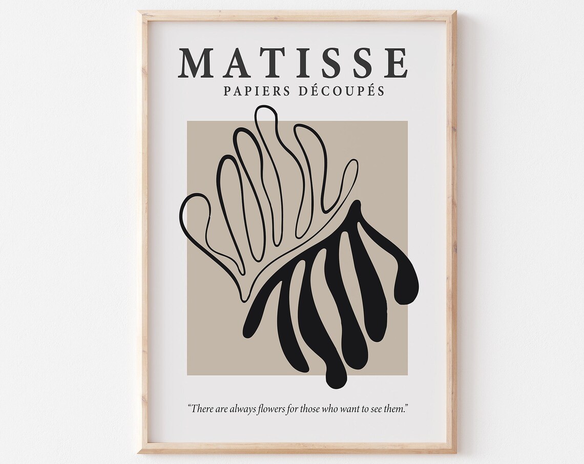 Matisse Abstract Cut Outs Minimalist Art Print