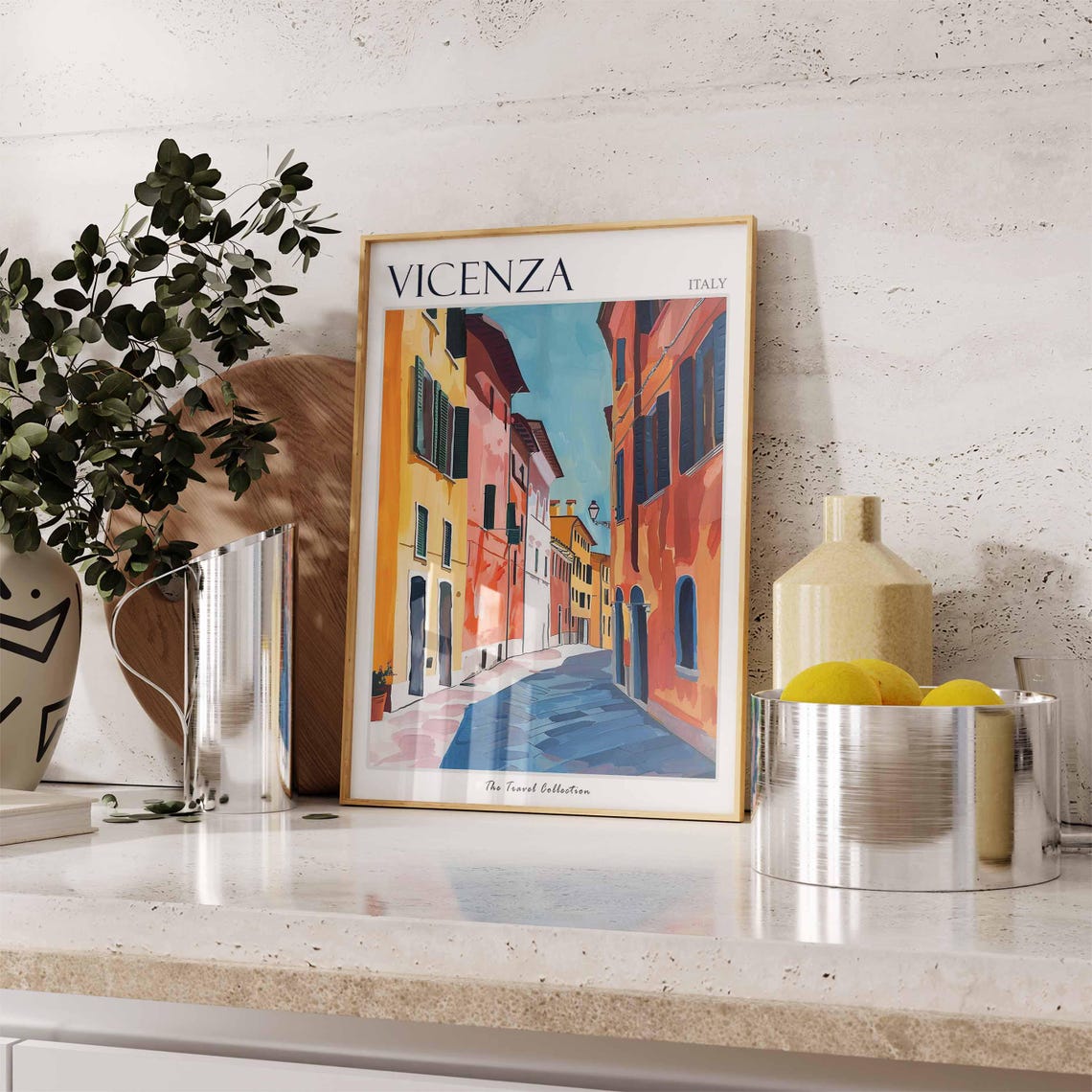 Vicenza Poster Italian Travel Print Vicenza Travel Art Vicenza Wall Art Italian Travel Vicenza Home Decor Vicenza Travel Gift - Image 3
