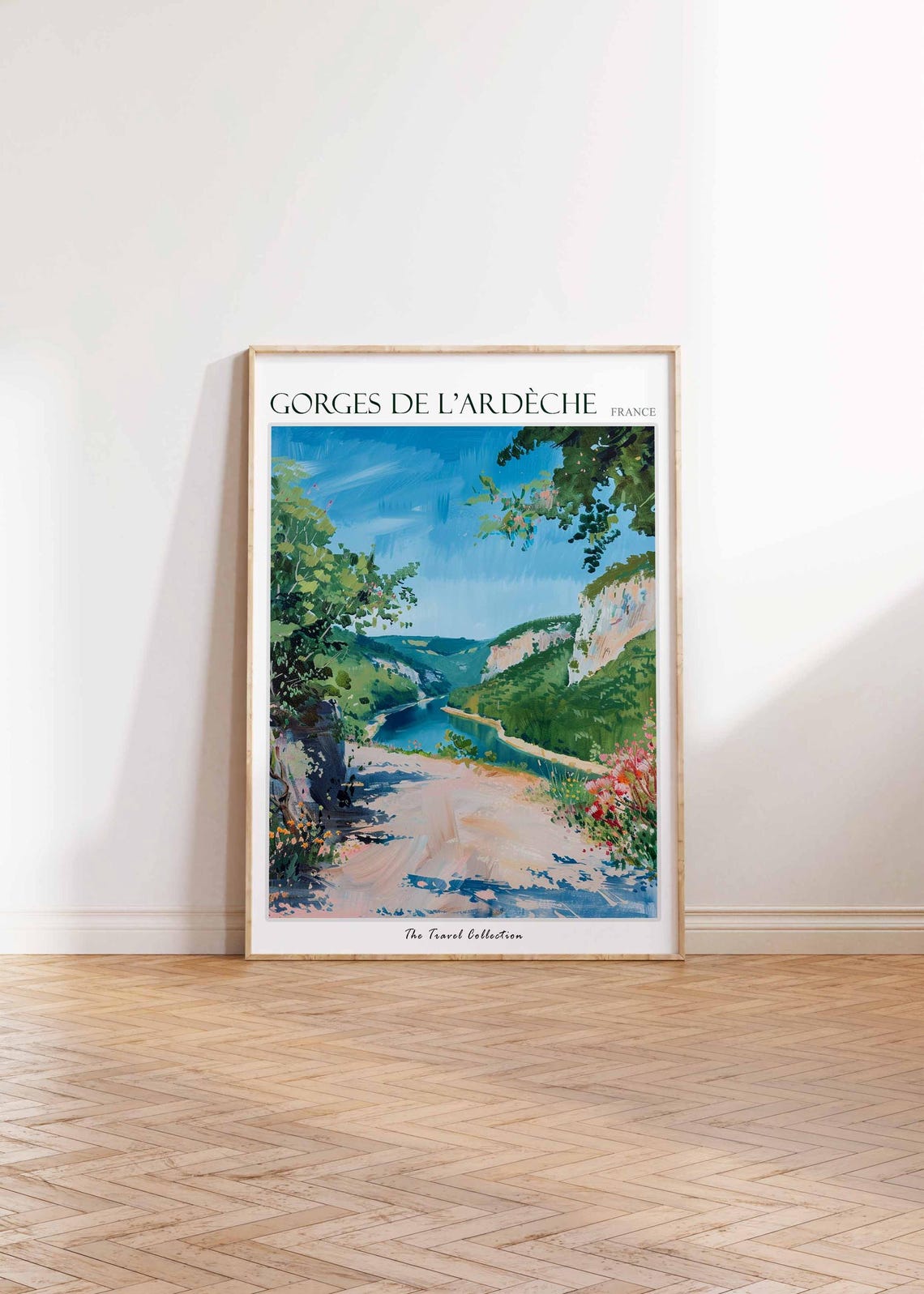 Gorges De L'Ardeche France Cliff Path River View Travel Poster - Image 2